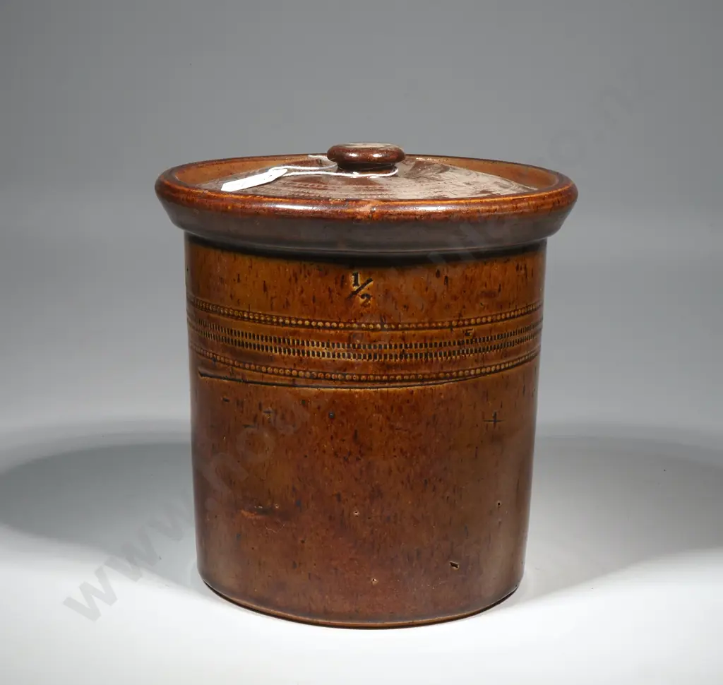 Luke Adams Glazed Lidded Crock  Image 1++