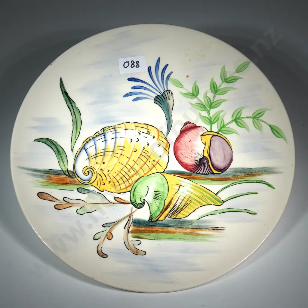 Masons Ironstone 'South Seas' Wall Plaque Decorated w Shells Image 1++