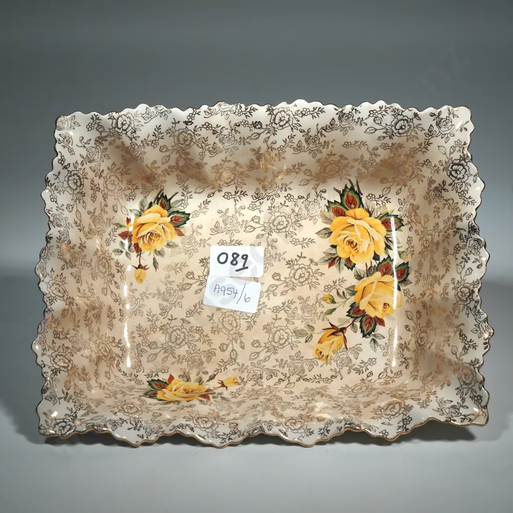 Lot of Assorted China & Glass Trinket Basket Image 1++