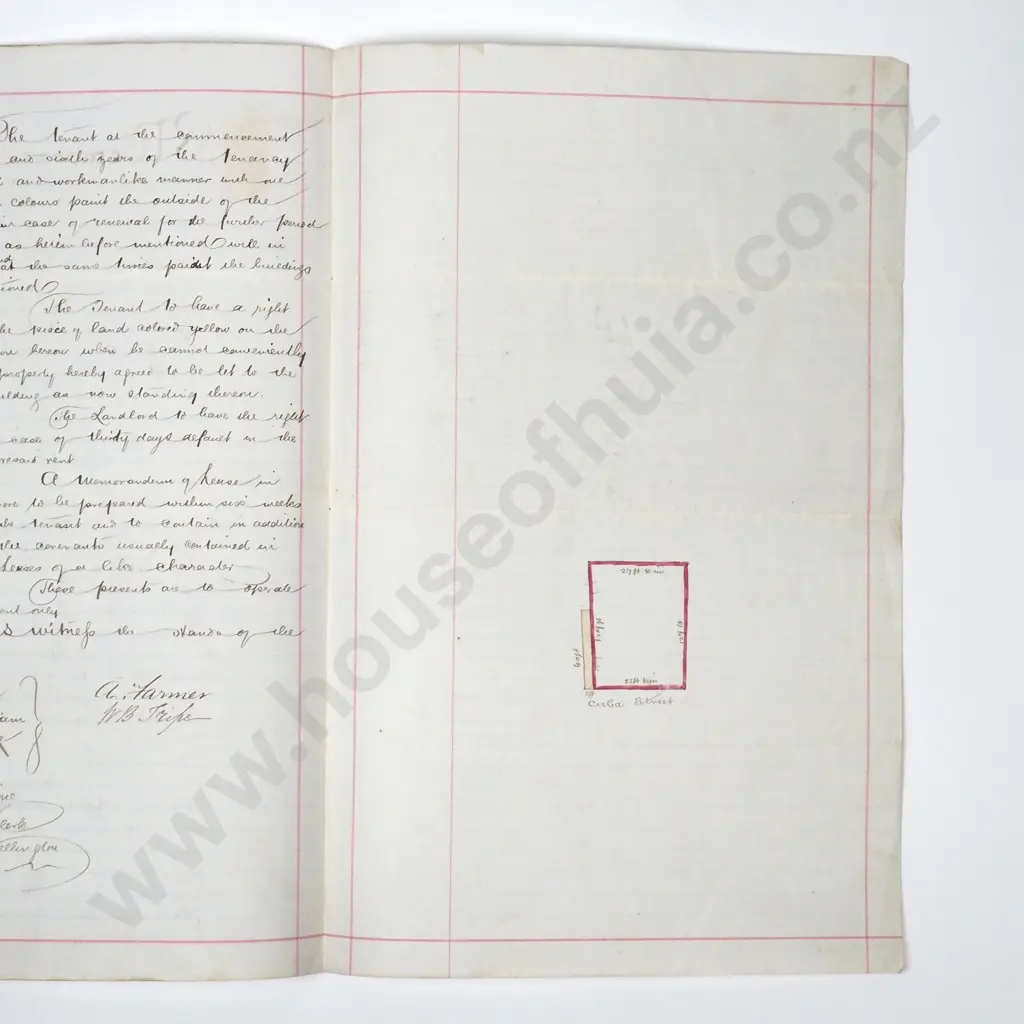 Memorandum of Agreement - Wellington New Zealand - 1878 Image 1++