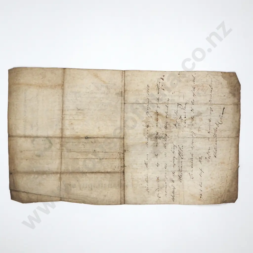 Indenture Merchant Marine Apprentice - 1844 - Vellum Image 1++