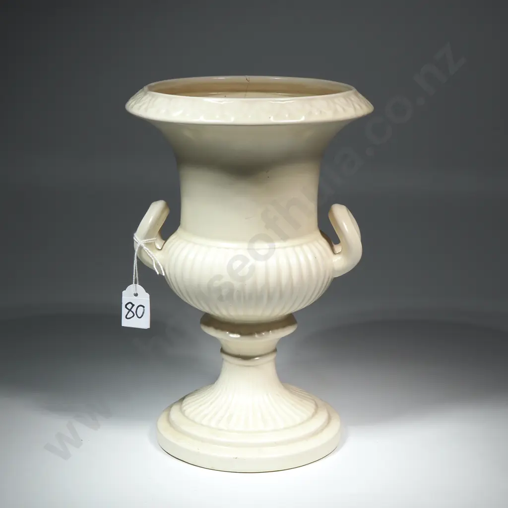 Vintage Urn Vase w Cream Ground. Possibly Dartmouth. A/F Image 1++