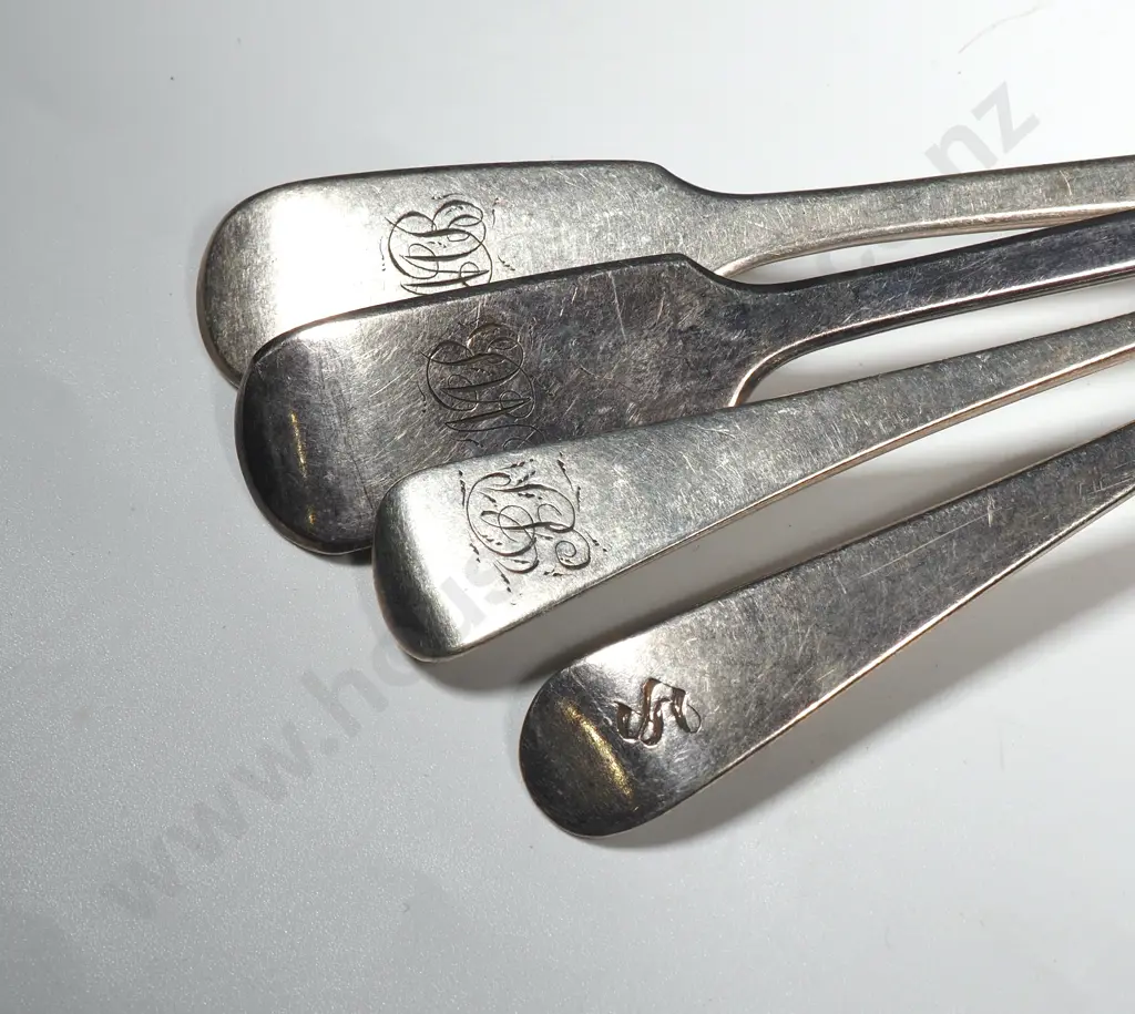 Four Sterling Silver Spoons Image 1++