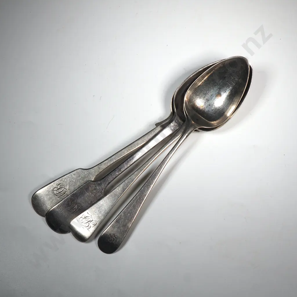 Four Sterling Silver Spoons Image 1++