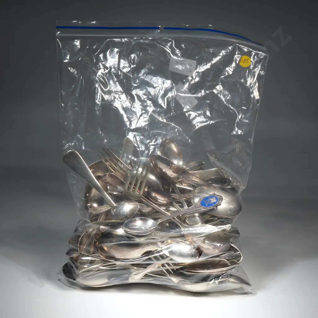 Massive Assorted Lot of All Manner of S/P Flatware!  Image 1++