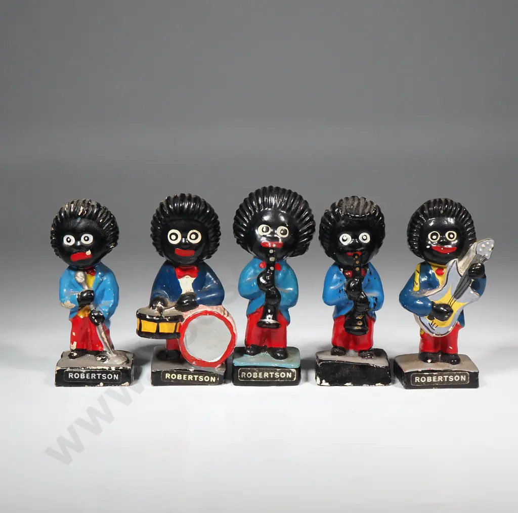 Robertsons Jam Pottery Advertising Band Golly's Image 1++