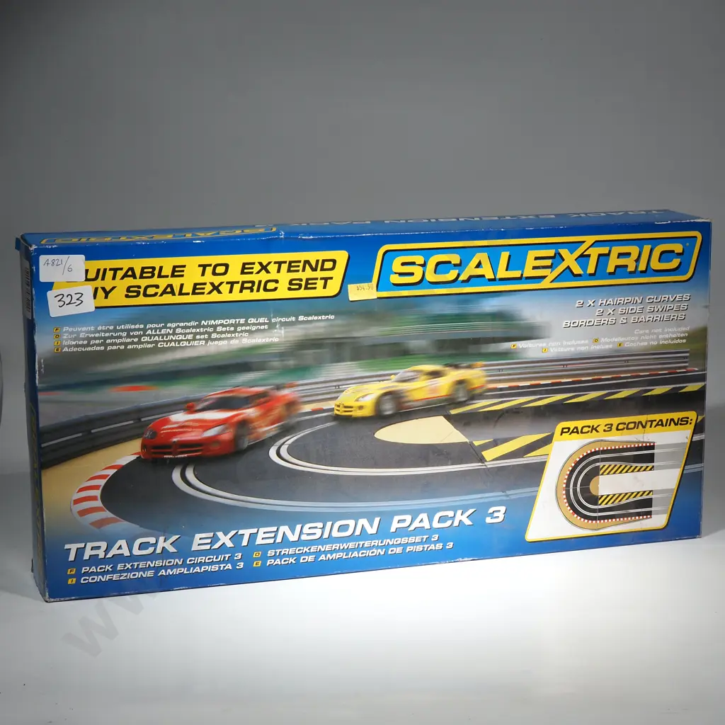ScaleXtric Slot car extension Pack 3 W/ Lap Counter Image 1++
