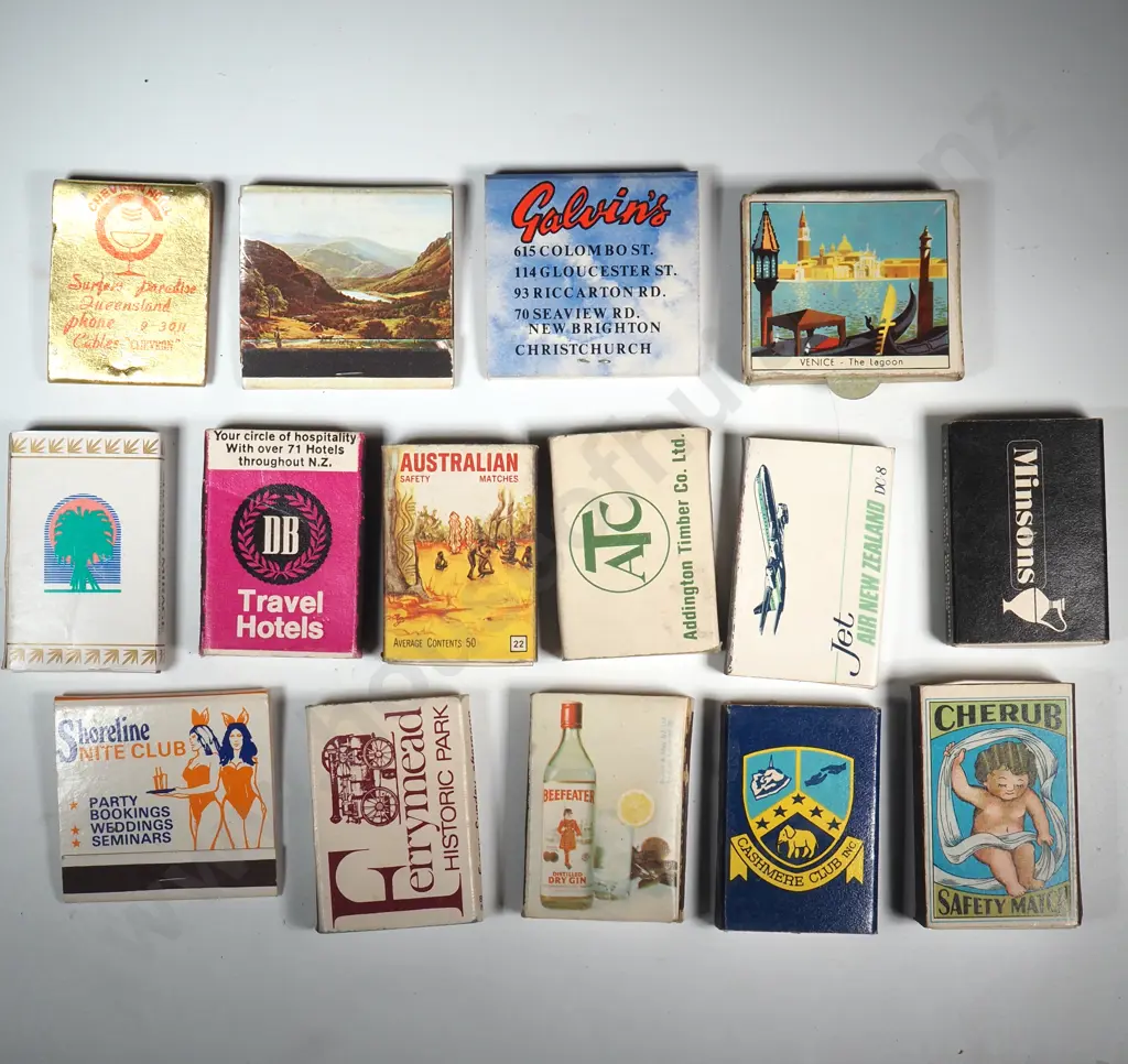 Collection Of Fifteen Vintage   Matchboxes Image 1++