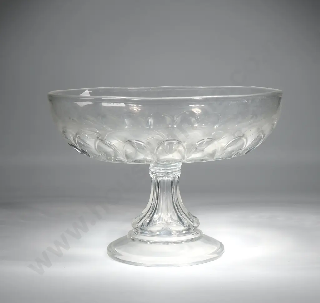 Large Vintage Pressed Glass Comport  Image 1++