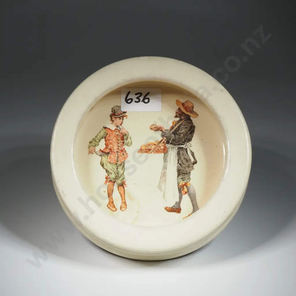 Royal Doulton Childs Porridge Plate Depicting Simple Simon. Image 1++