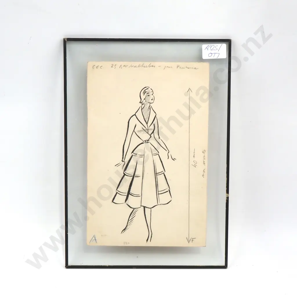 Artist Unknown - Dress Maker - Pencil - 250mm X 160mm Image 1++