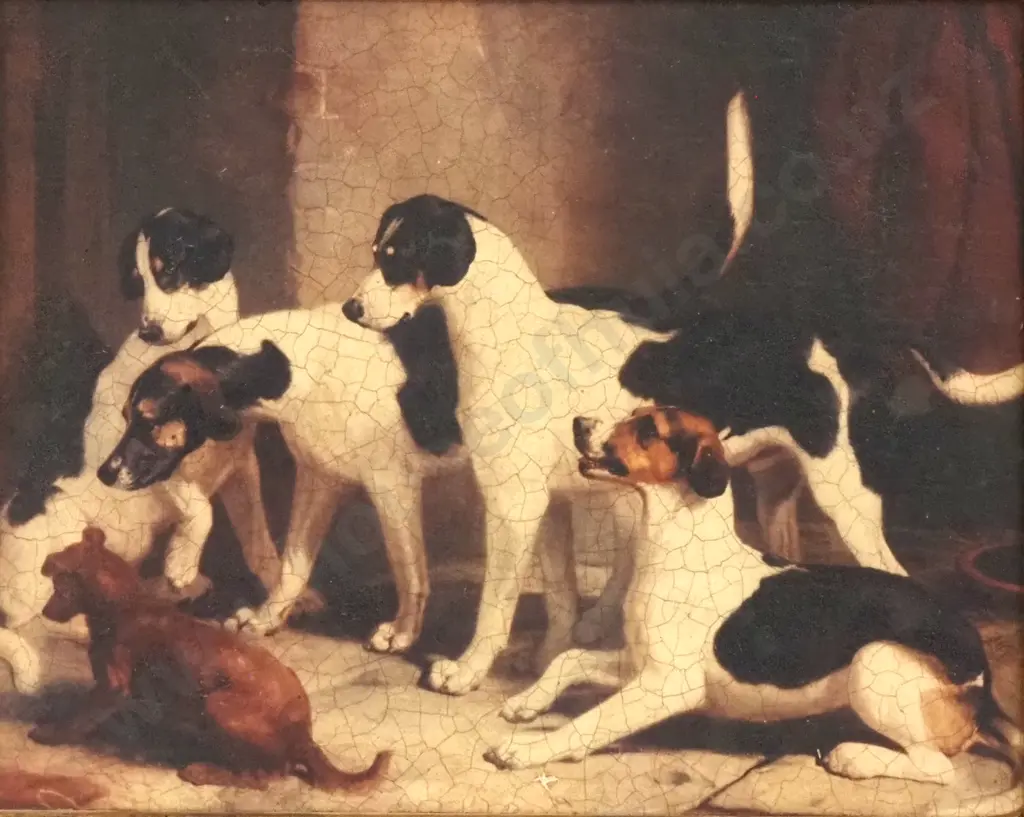 Artist Unknown - The Dogs - Print - 190mm X 240mm Image 1++