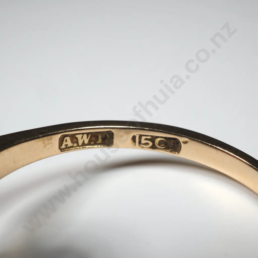 Exquisite Antique 15ct Gold Opal Ring in Period Box Image 1++