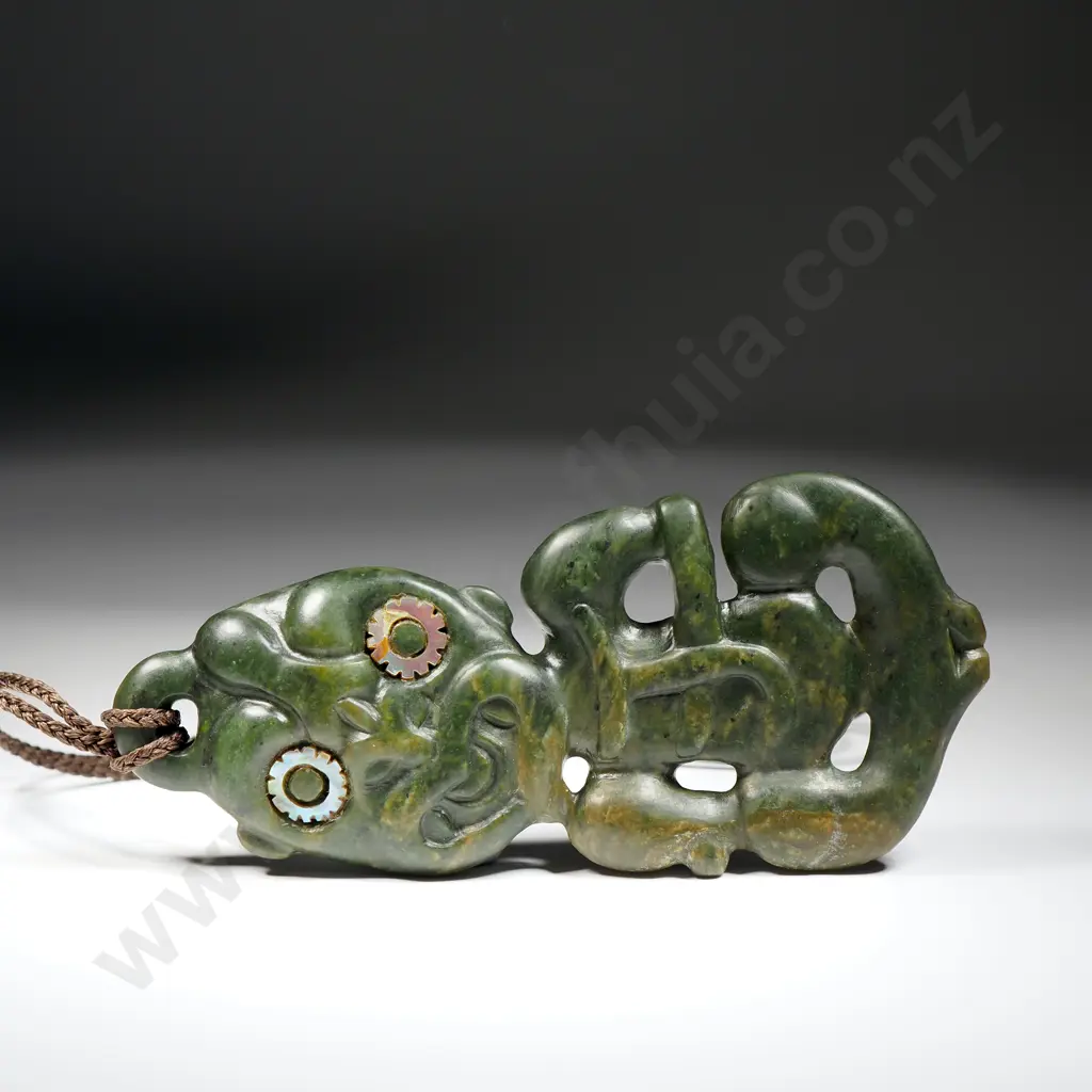 Raukaraka Beautifully Carved Hei Tiki Image 1++