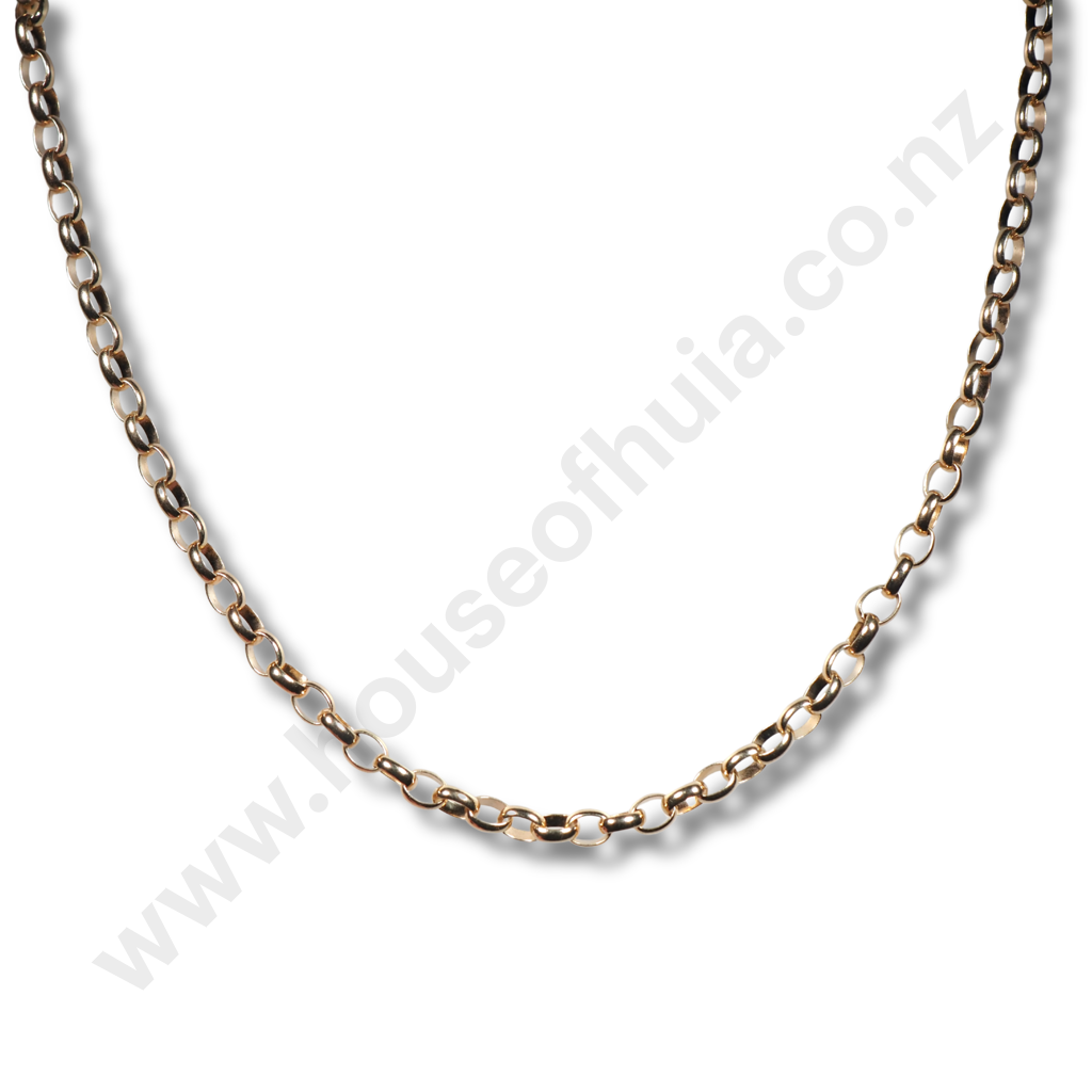 Substantial 9ct Gold Belcher Necklace Image 1++