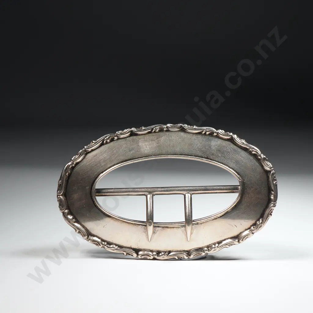 Sterling Silver Belt Buckle - Hallmarked for Birmingham 1908 Image 1++