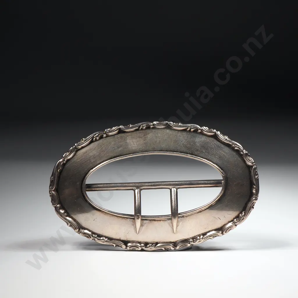 Sterling Silver Belt Buckle - Hallmarked for Birmingham 1908 Image 1++