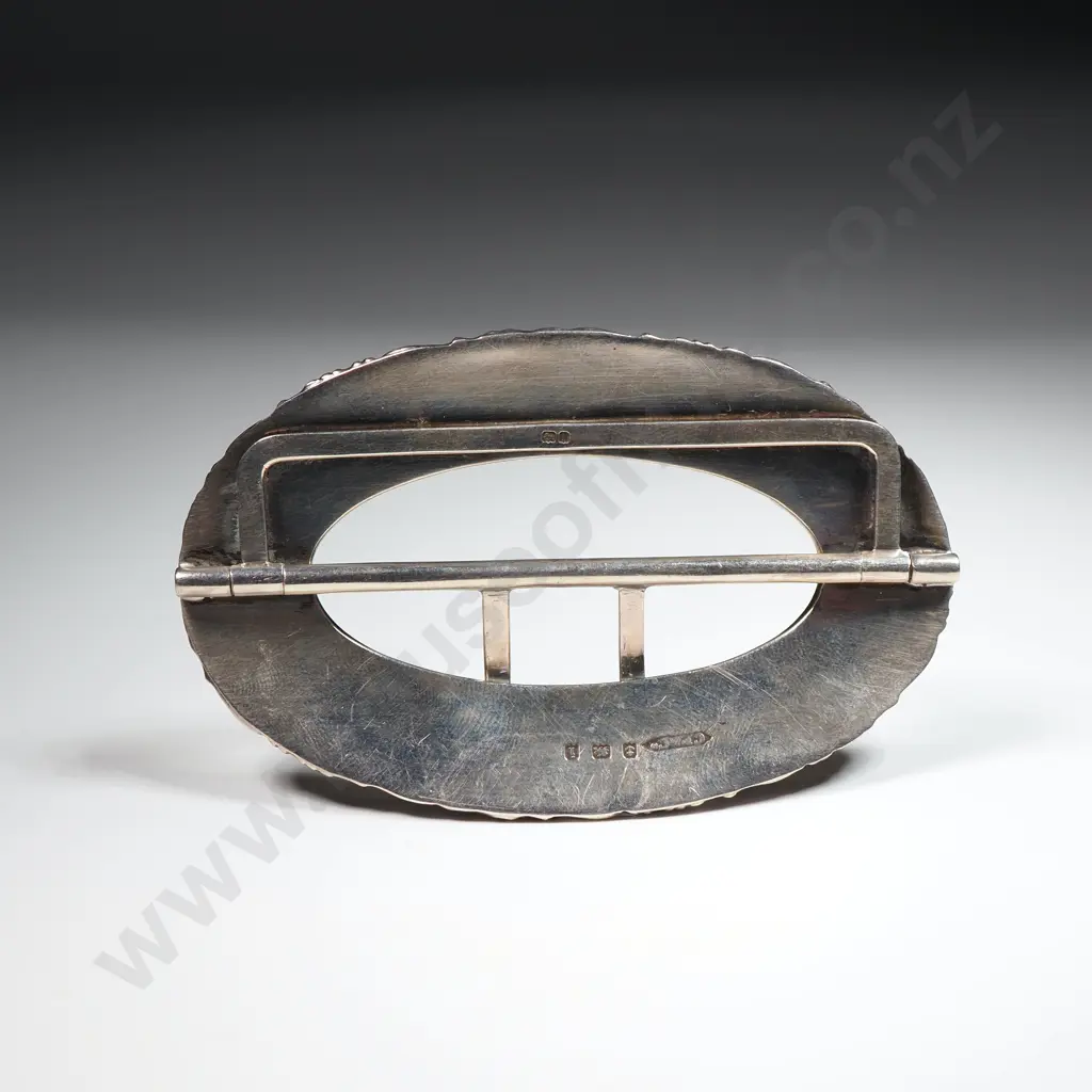 Sterling Silver Belt Buckle - Hallmarked for Birmingham 1908 Image 1++