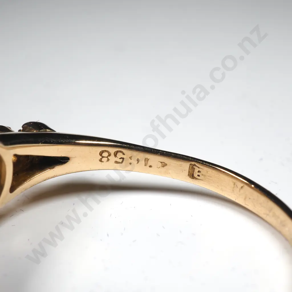 Cased Antique 18ct Gold Diamond Cluster Ring w Valuation $6,350.00 Image 1++