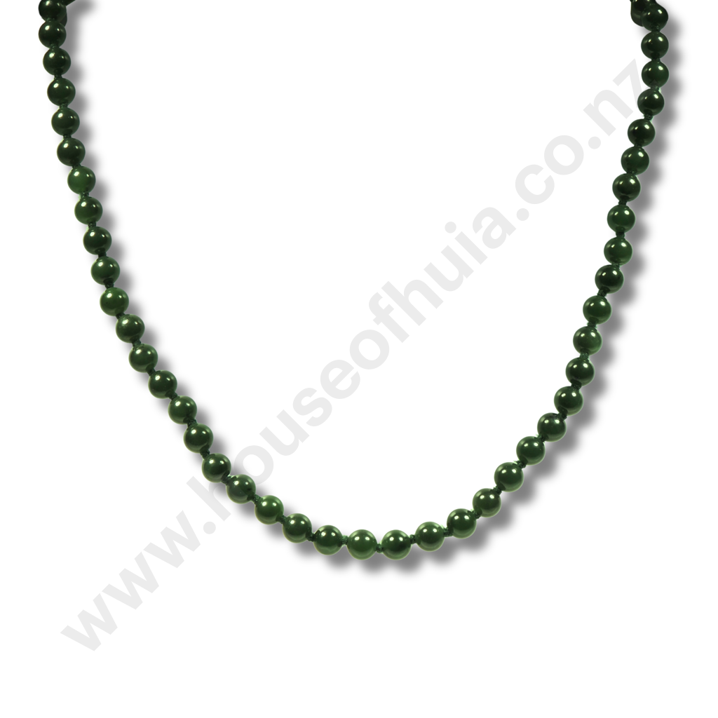 Greenstone Bead Necklace Image 1++