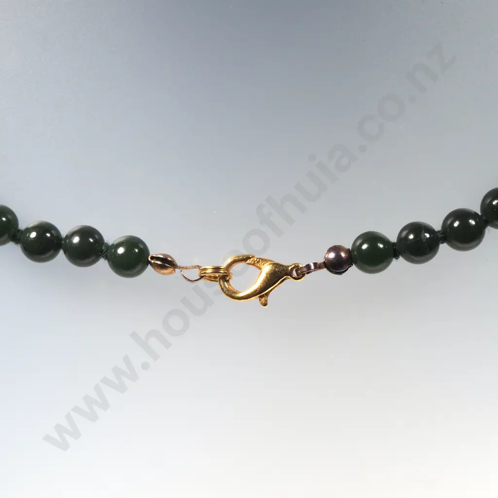 Greenstone Bead Necklace Image 1++