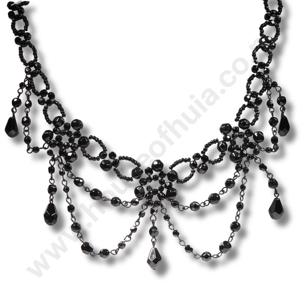 Three Quality Costume Faceted Bead Necklaces  Image 1++