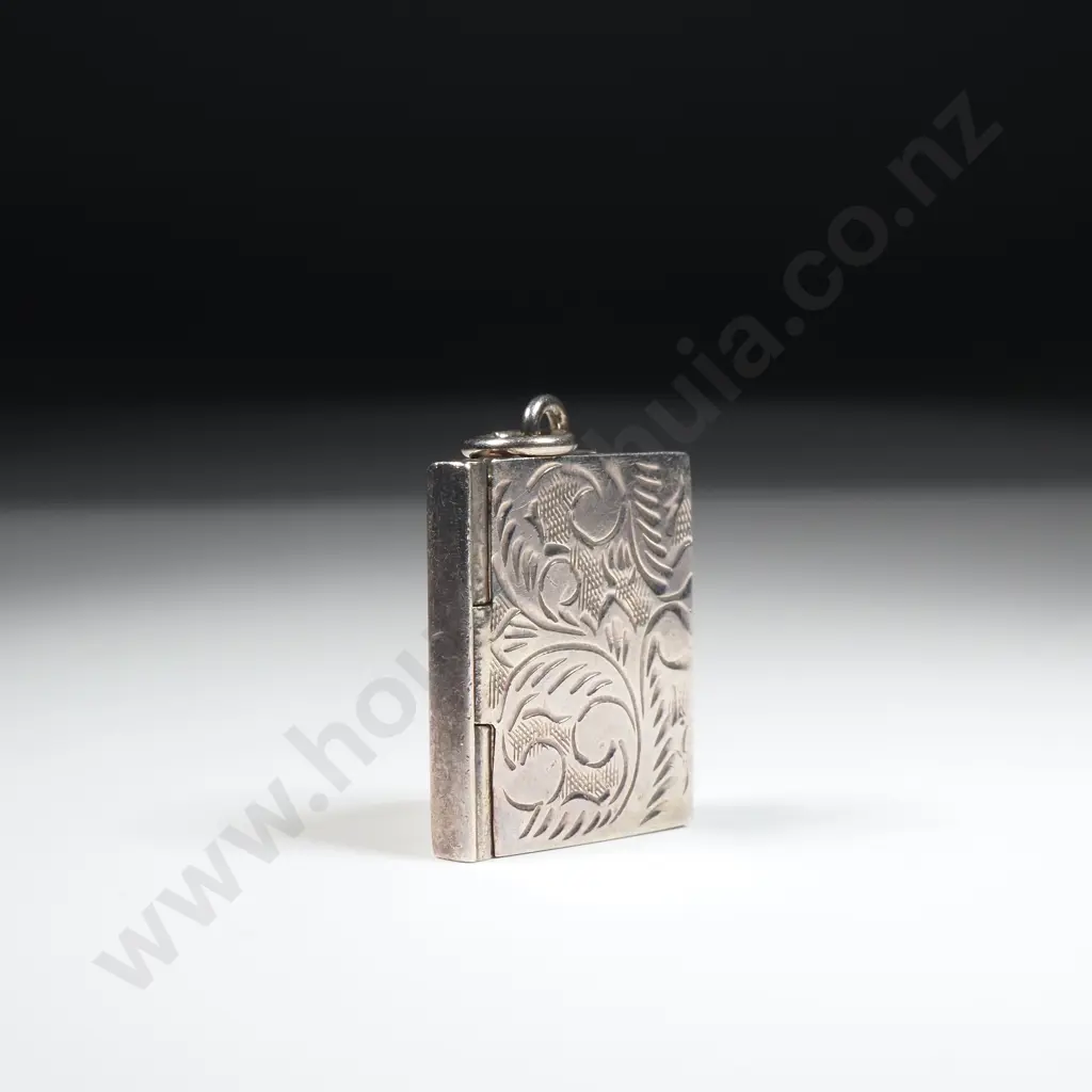 Sterling Silver Book Pendant Image 1++