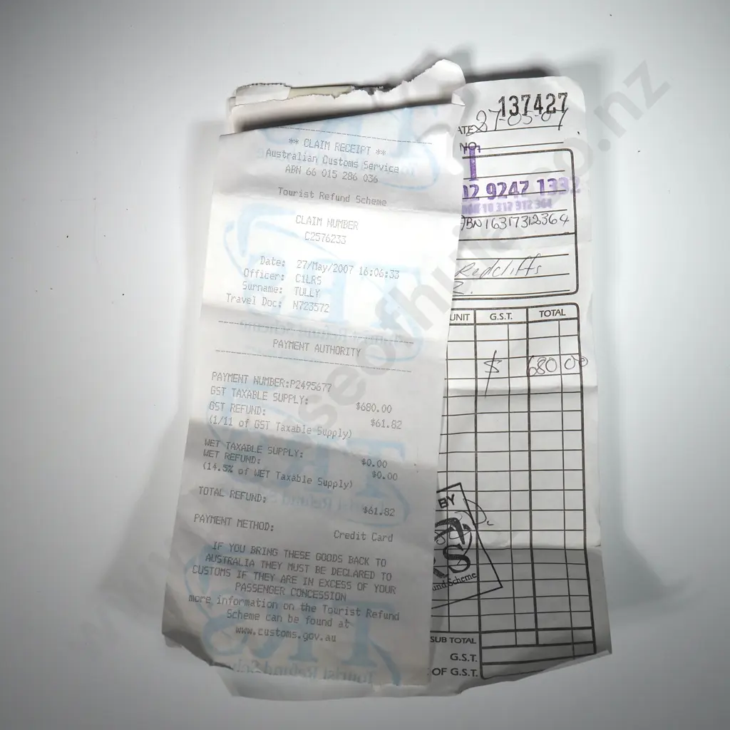 Impressive 1950's Costume Necklace & Bracelet w Receipt for $680.00 AUD Image 1++