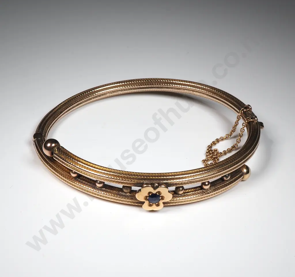 Vintage 9ct Gold Clover Leaf Bracelet Image 1++