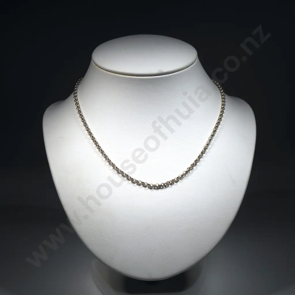 Sterling Silver Cable Link Necklace Image 1++