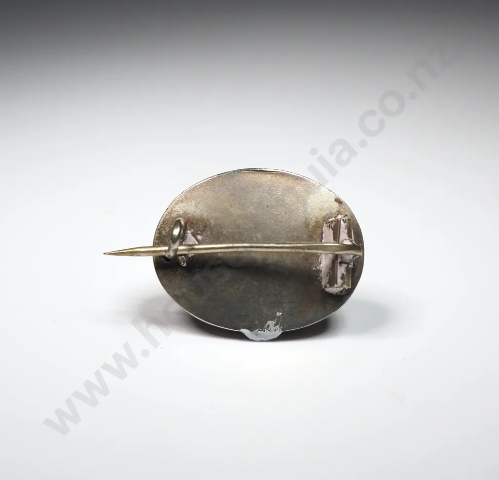 Etruscan Revival Silver Brooch Image 1++