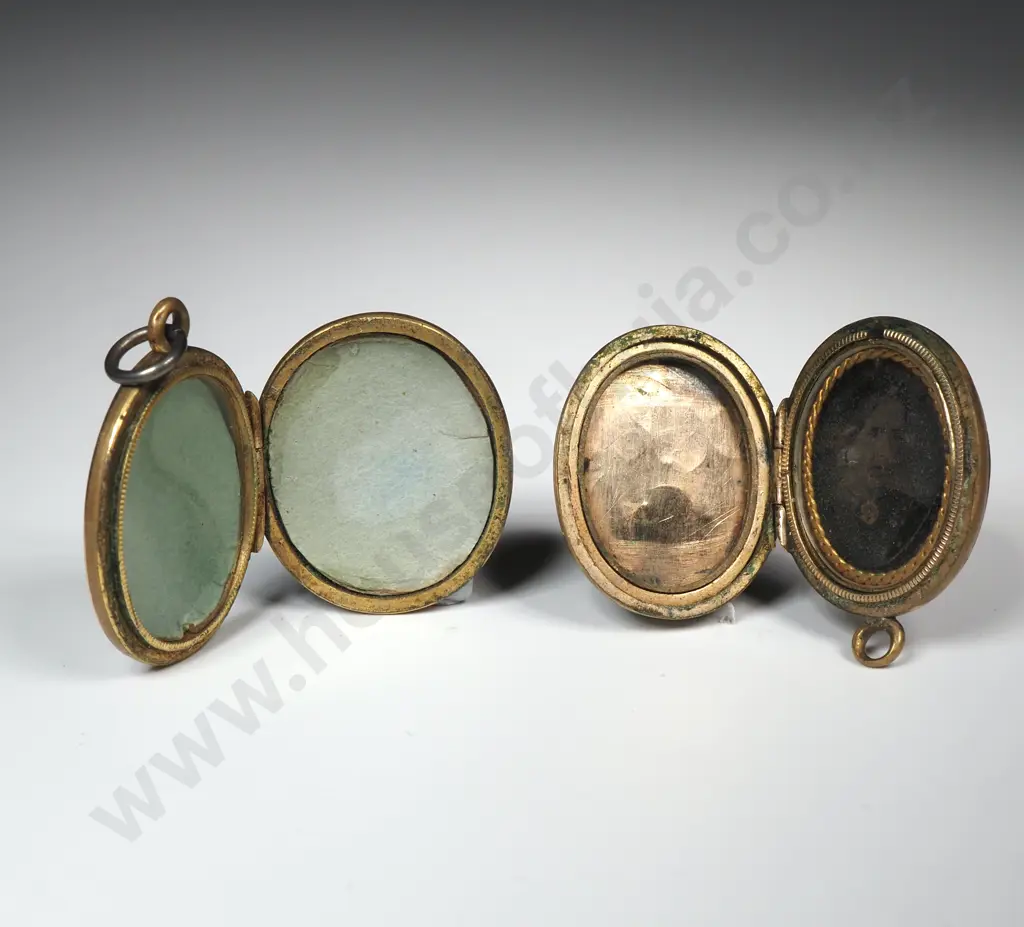 Two Vintage Rolled Gold Lockets Image 1++