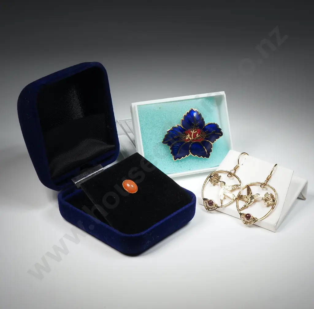 Tie Pin, Brooch & Earrings Image 1++