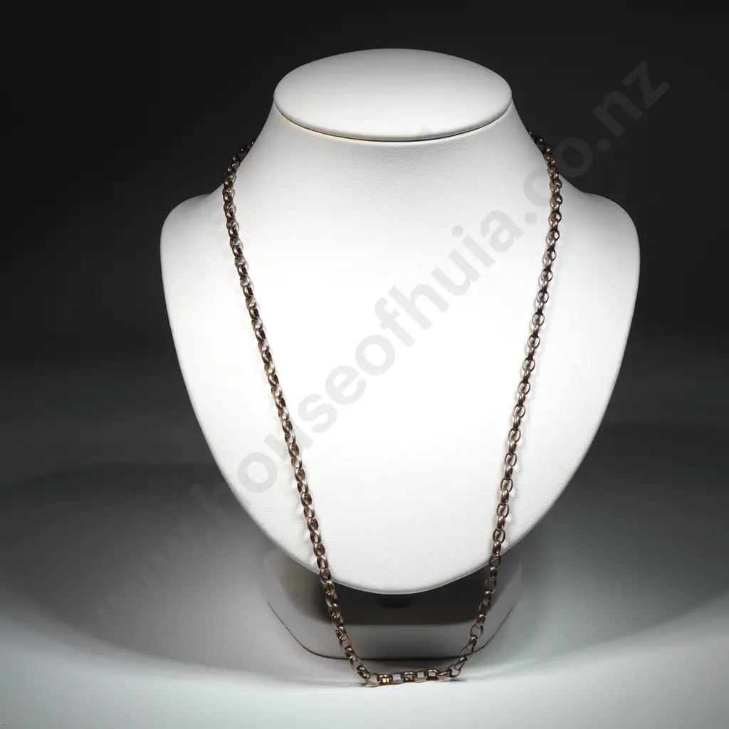 Substantial Sterling Silver Belcher Necklace Image 1++