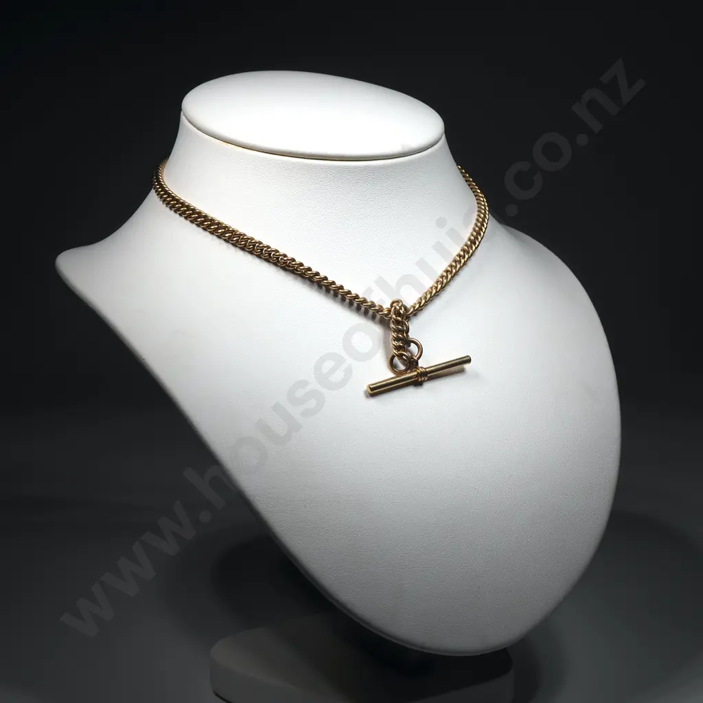 Antique Rolled Gold Fob Chain Image 1++