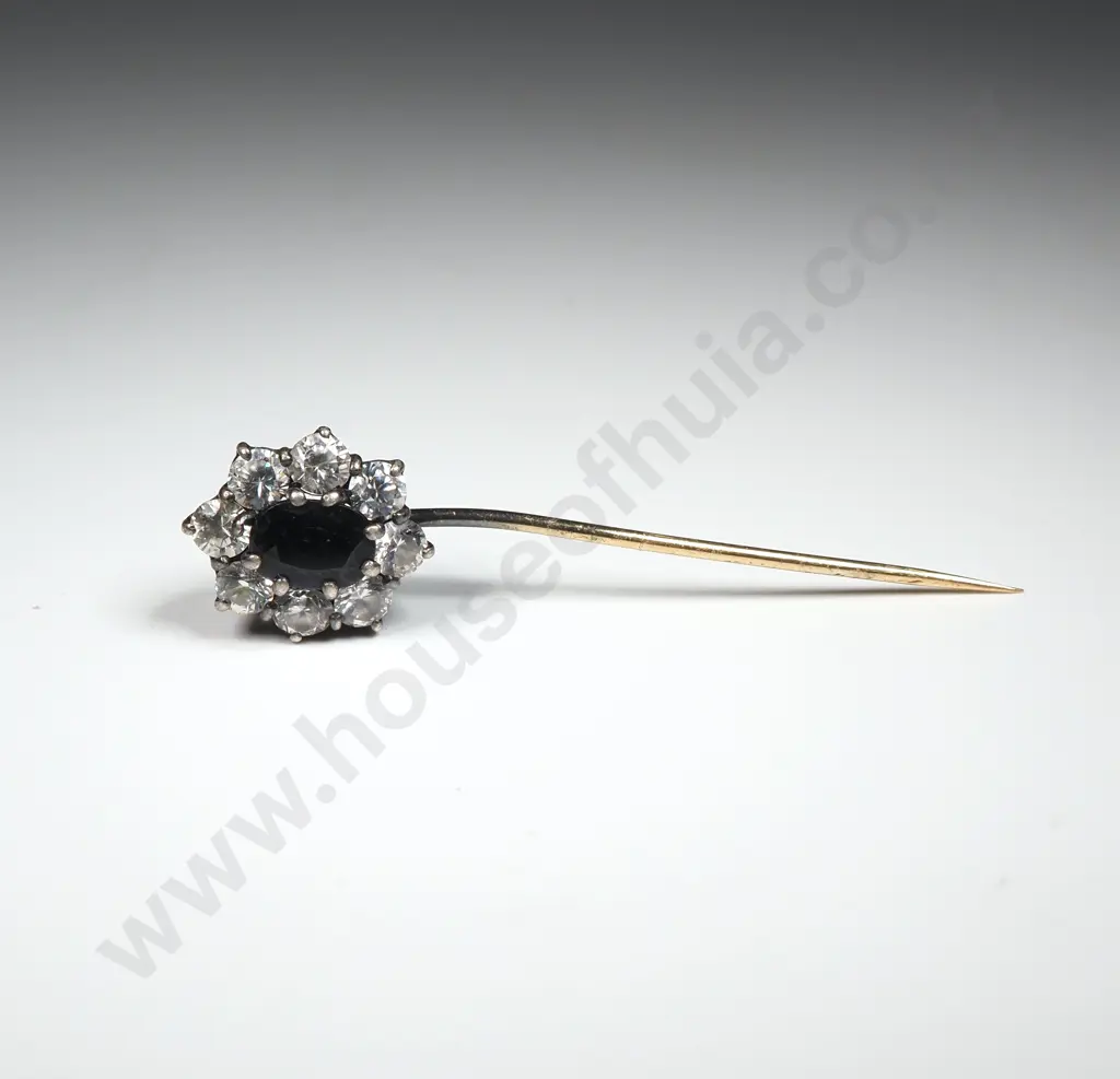 Sterling Silver Heart Pendant w Stick Pin Image 1++