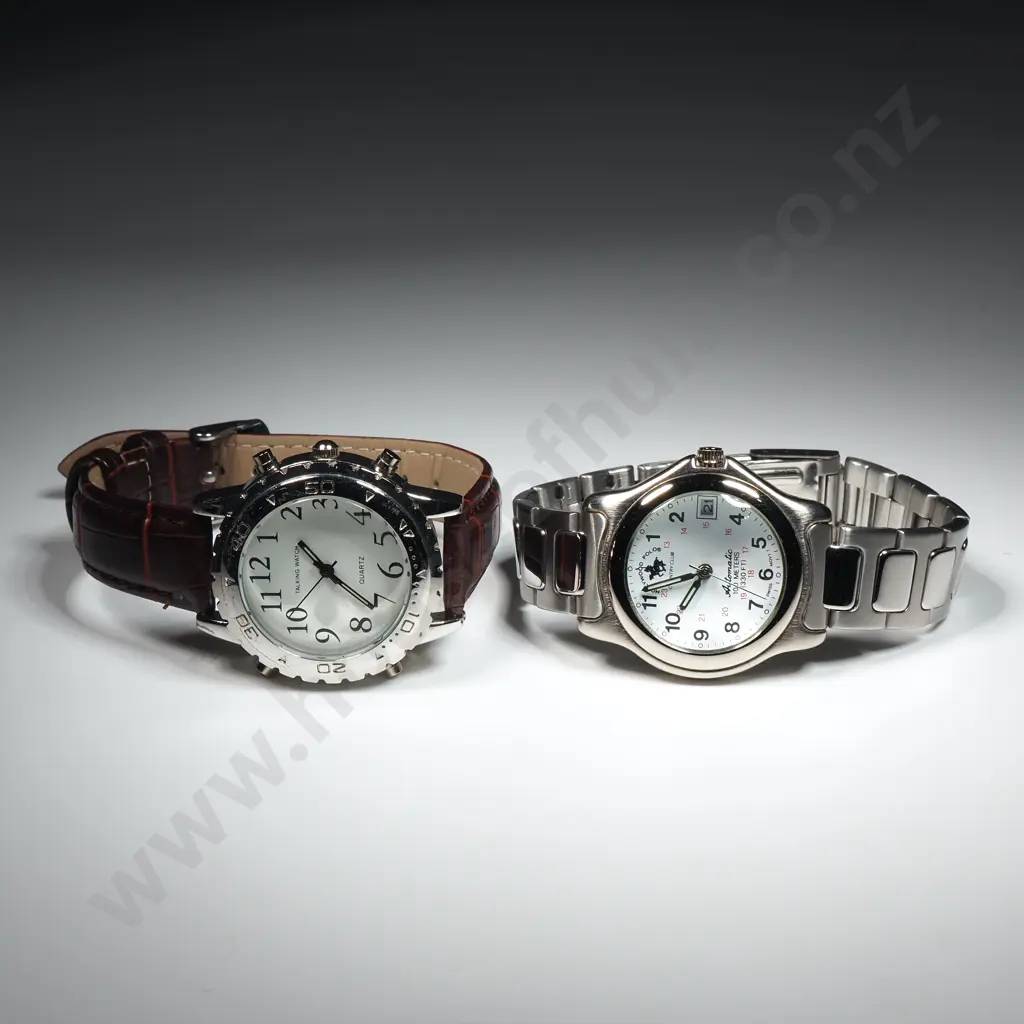Womens English Talking Watch Designed For The Visually Impaired & Hollywood Polo Country Club Watch In Box Image 1++