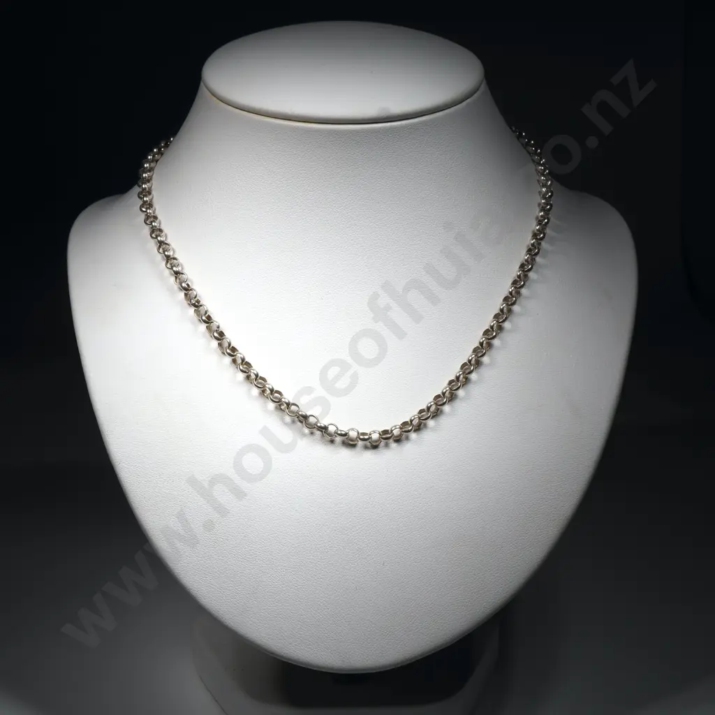 Sterling Silver Belcher Necklace Image 1++