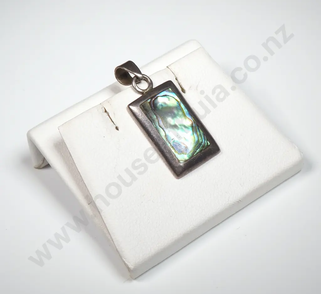 Sterling Silver & Paua Shell Pendant Image 1++