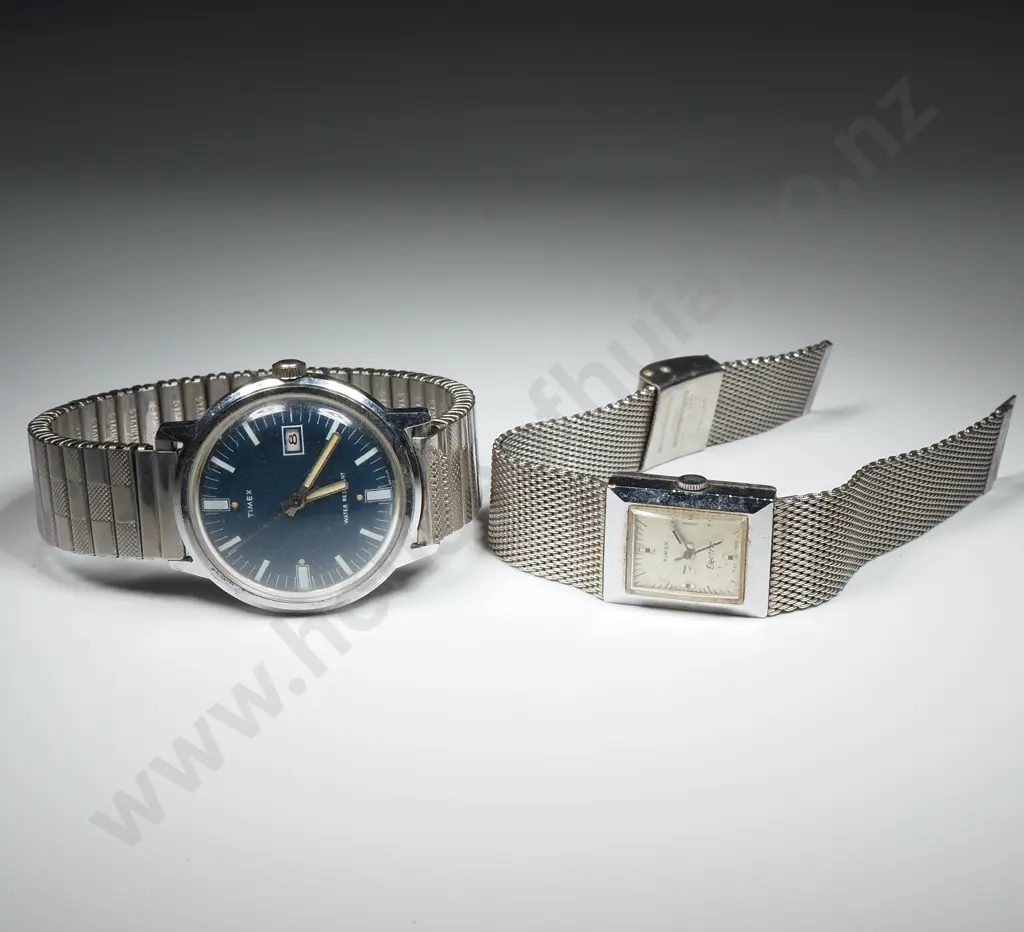Two Vintage Timex Wristwatches  Image 1++