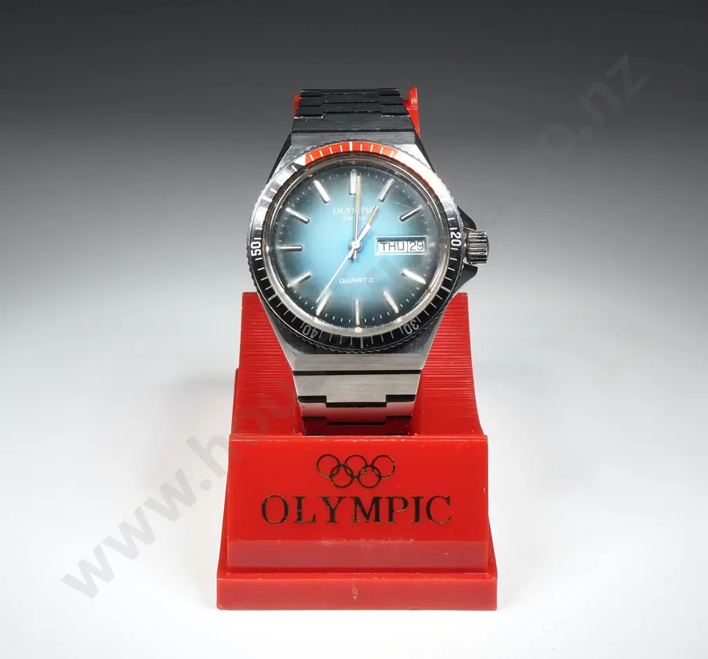 Vintage Olympic Wristwatch in Case Image 1++