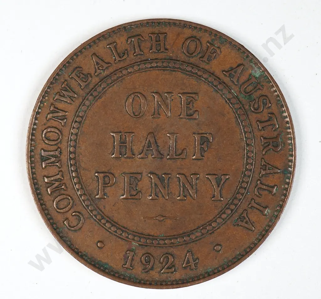 Australia 1924 Halfpenny, Very Fine Image 1++
