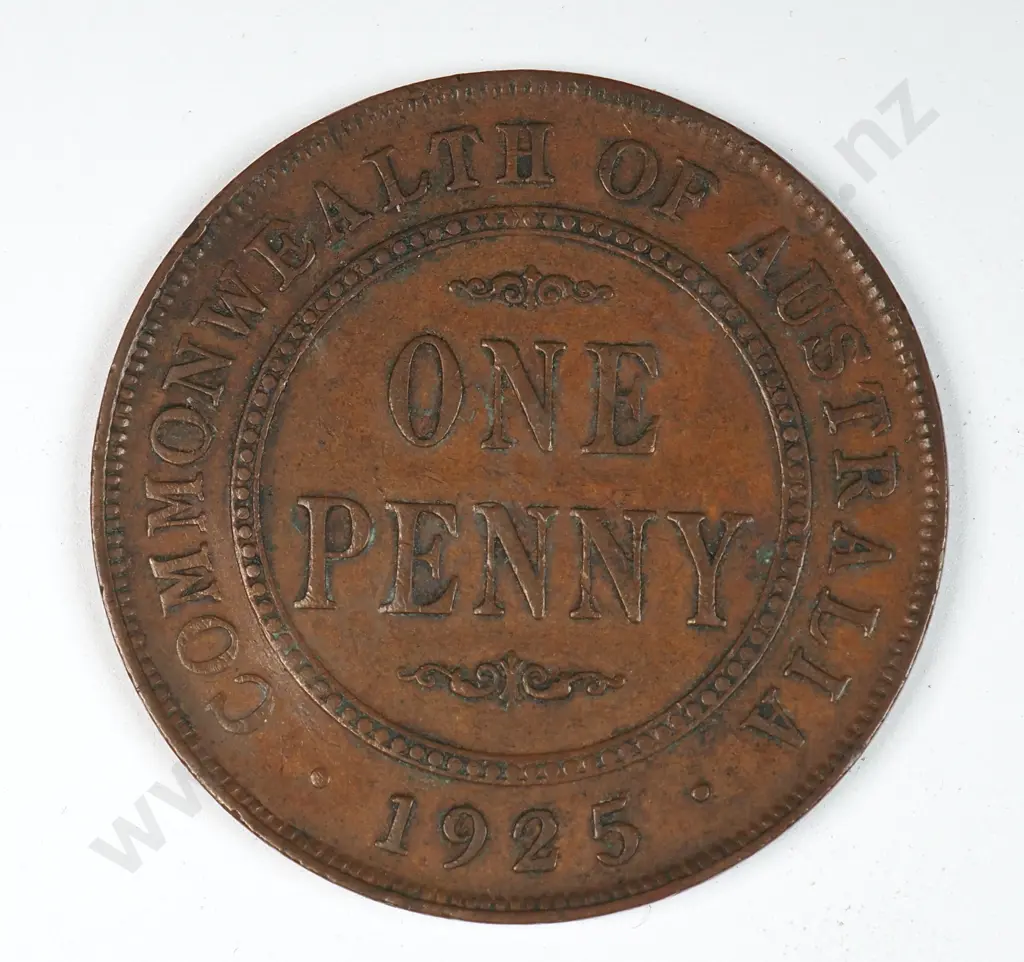 Australia 1925 One Penny, Fine Image 1++
