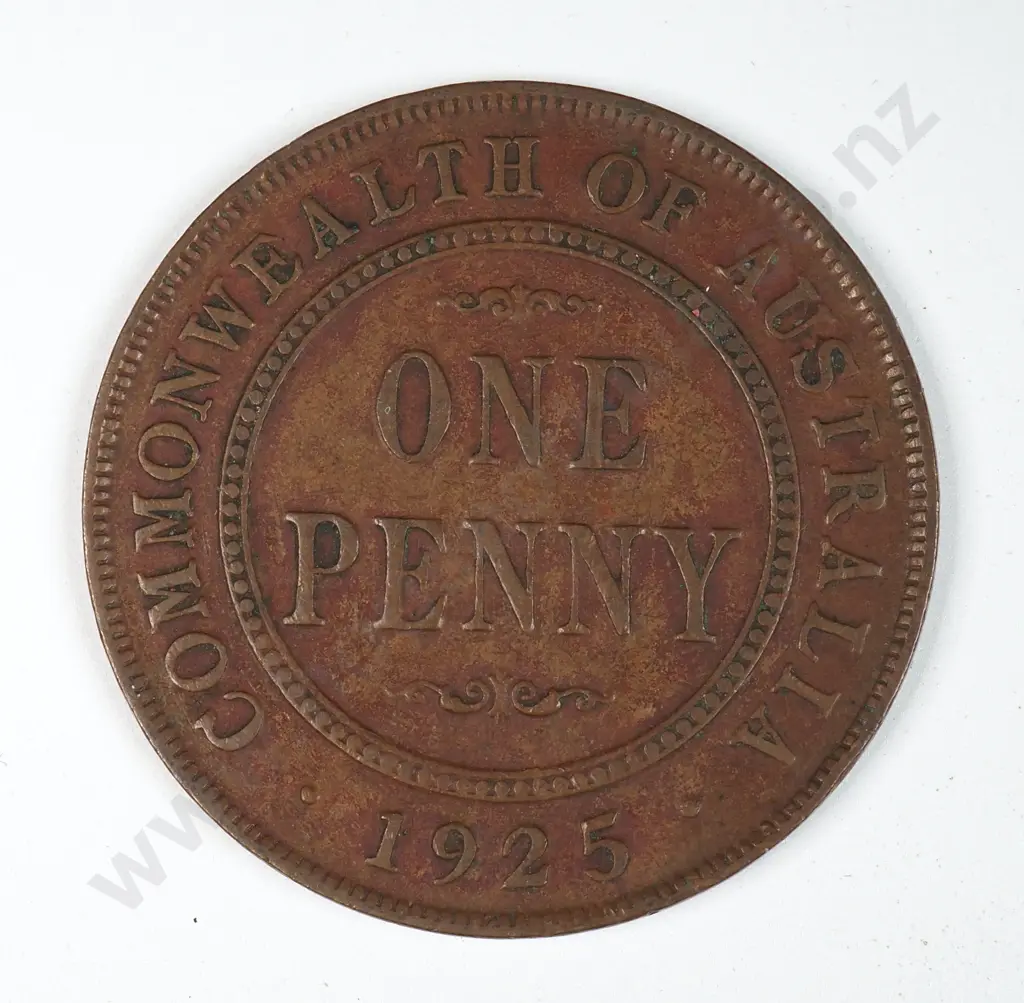 Australia 1925 One Penny, Fine Image 1++
