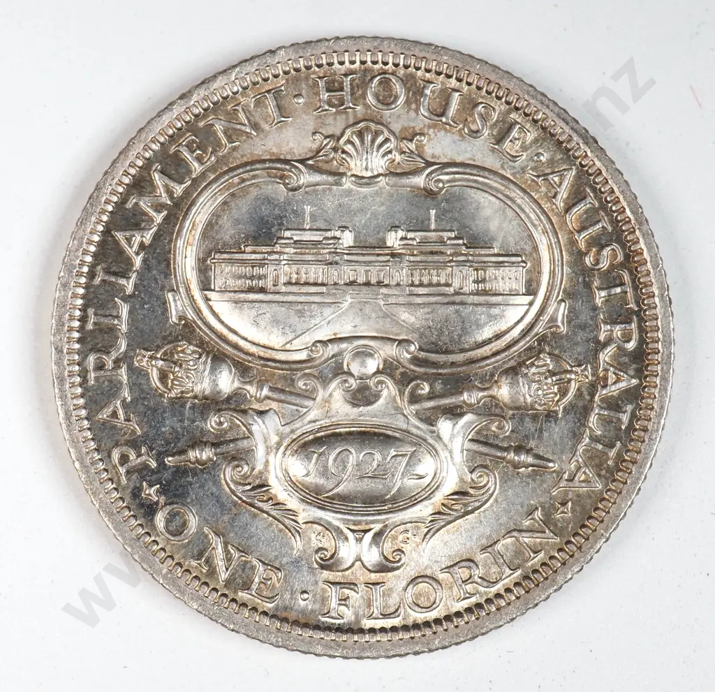 Australia 1927 Canberra Florin, Uncirculated Image 1++