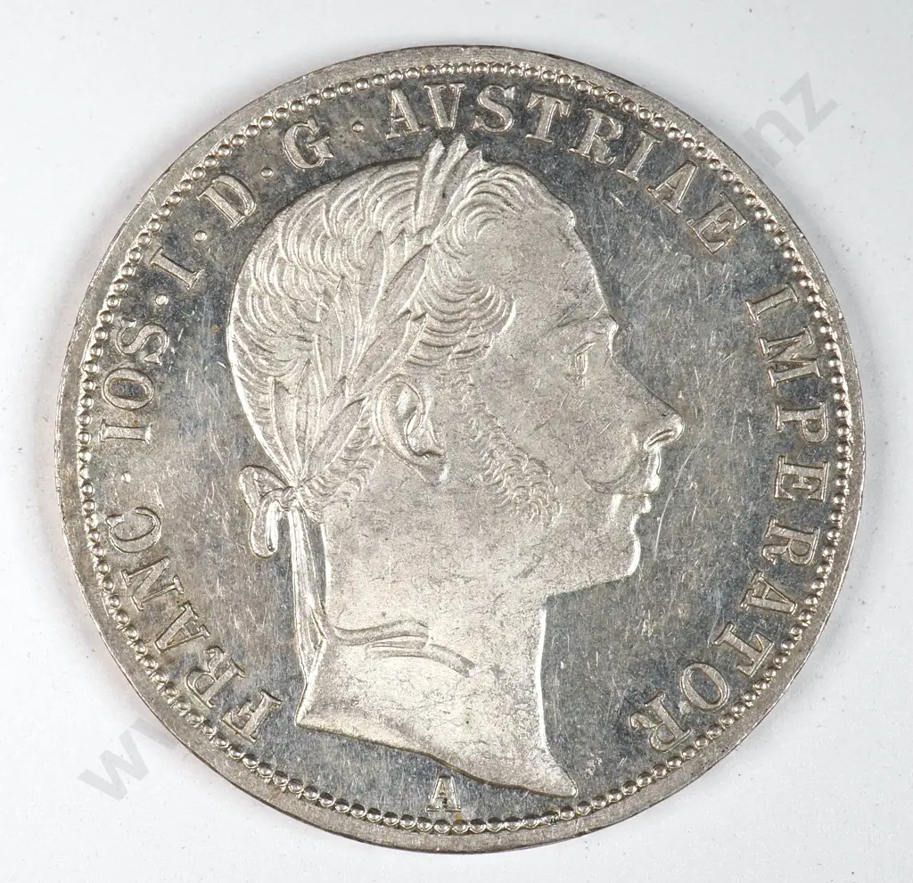Austria 1861 'A' Florin, Uncirculated Image 1++