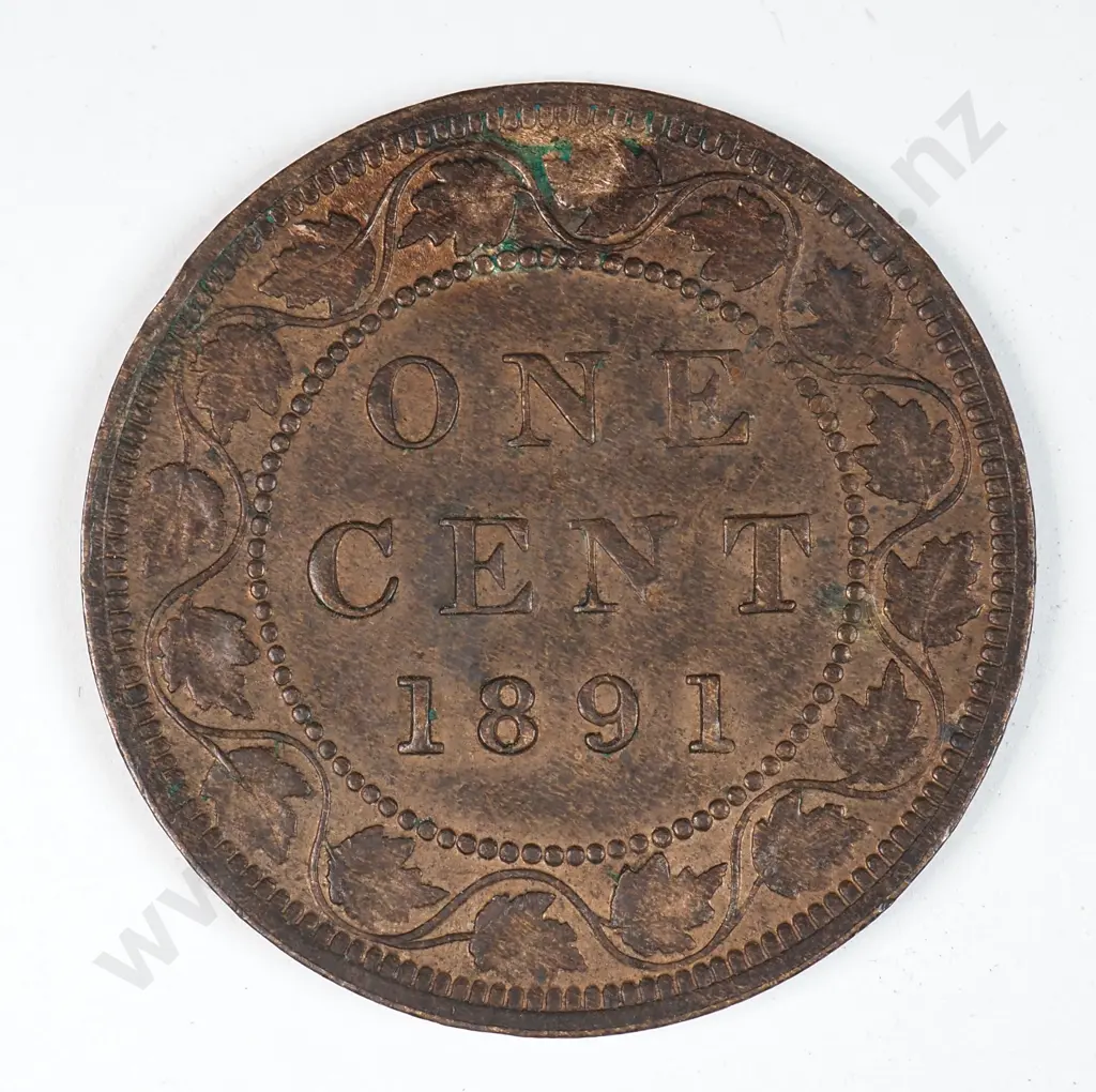 Canada 1891 One Cent, Extremely Fine Image 1++