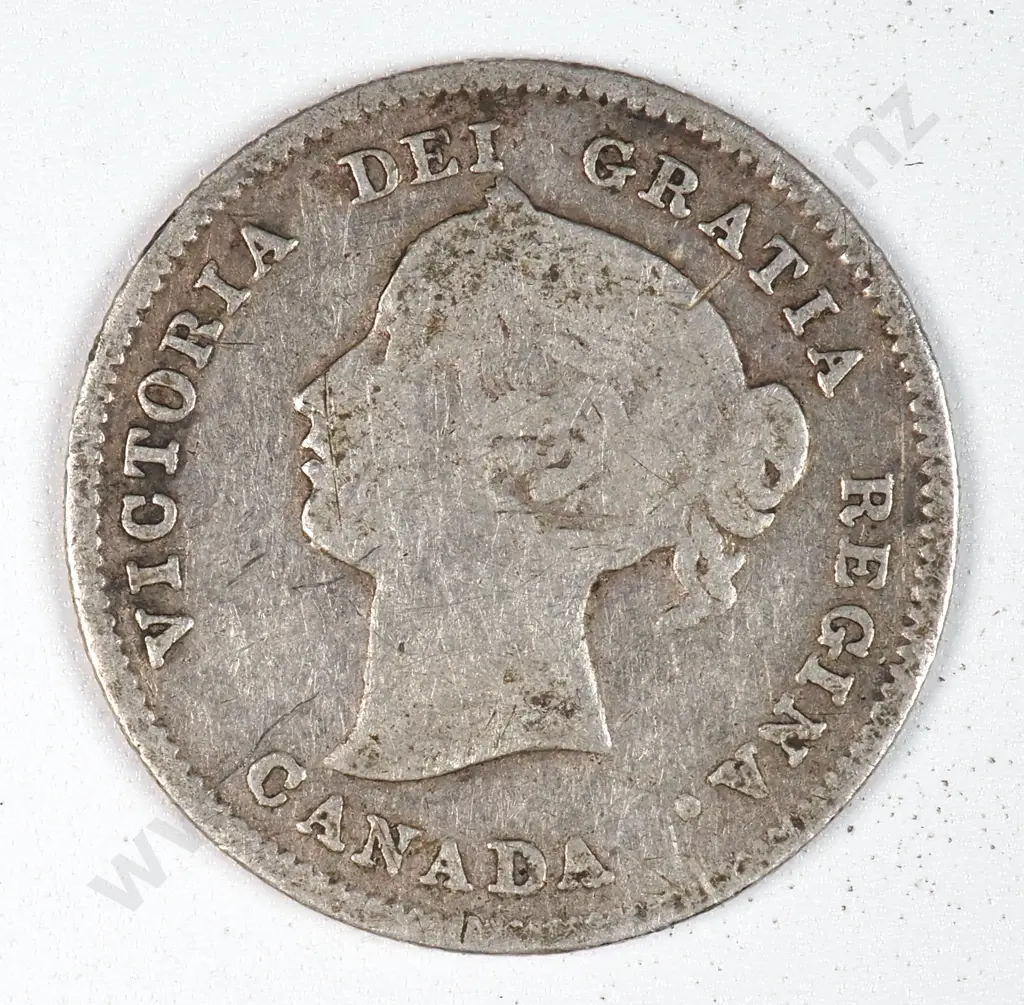 Canada 1871 Five Cents, Very Good Image 1++