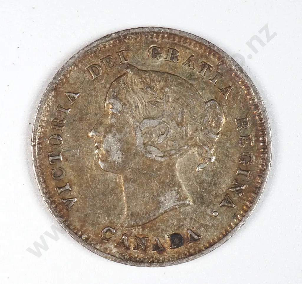 Canada 1886 Five Cents, Very Fine Image 1++
