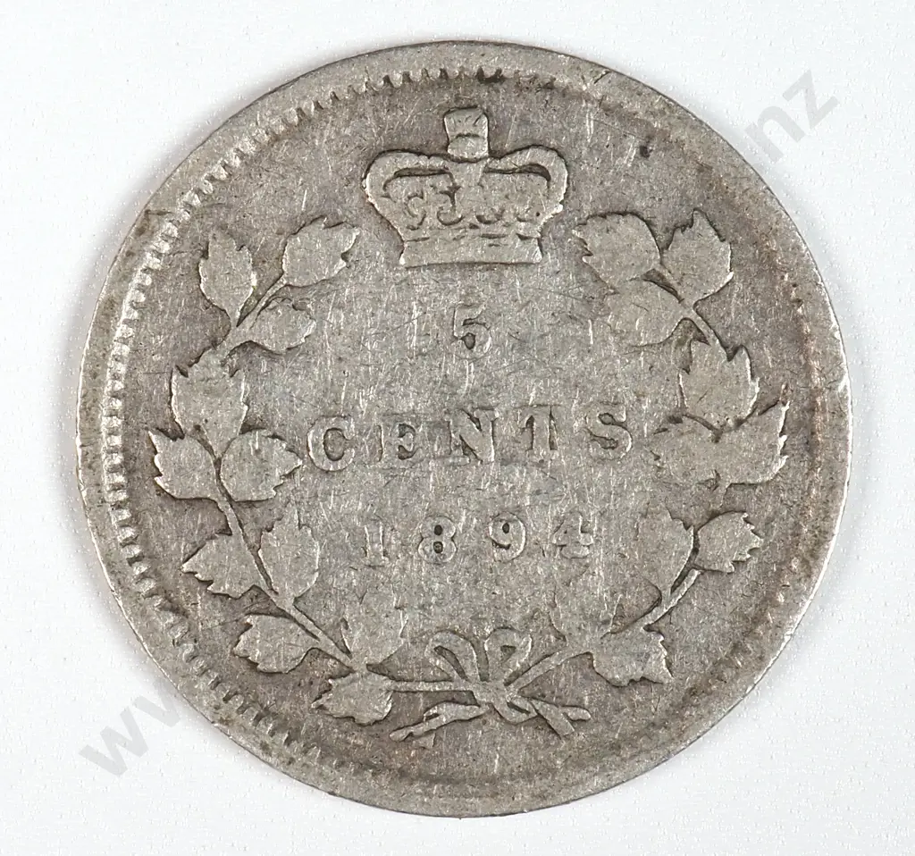 Canada 1894 Five Cents, Very Good Image 1++